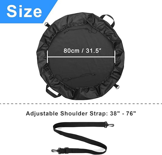 Cosmos Wetsuit Changing Mat Beach Wetsuit Storage Bag Surfer Wet Bag Foldable Waterproof Dry Bag with Handle and Adjustable Strap for Diving, Swimming, Surfing, Kayakers and Water Sports