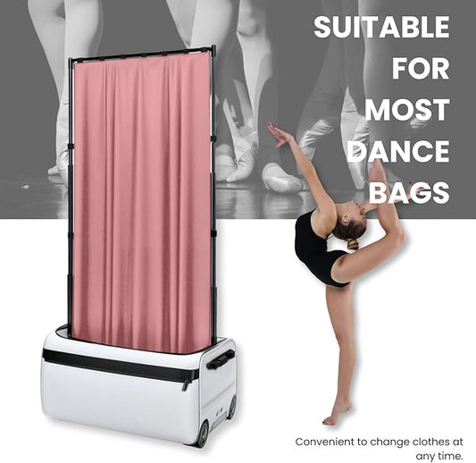 Privacy Curtain for Dance Bag, 59" x 31.5" Portable Dance Privacy Curtain, Dancer Accessories Privacy Partition Screen with Storage Bag,Backstage Changing Room Curtain for Competition & Rehearsal