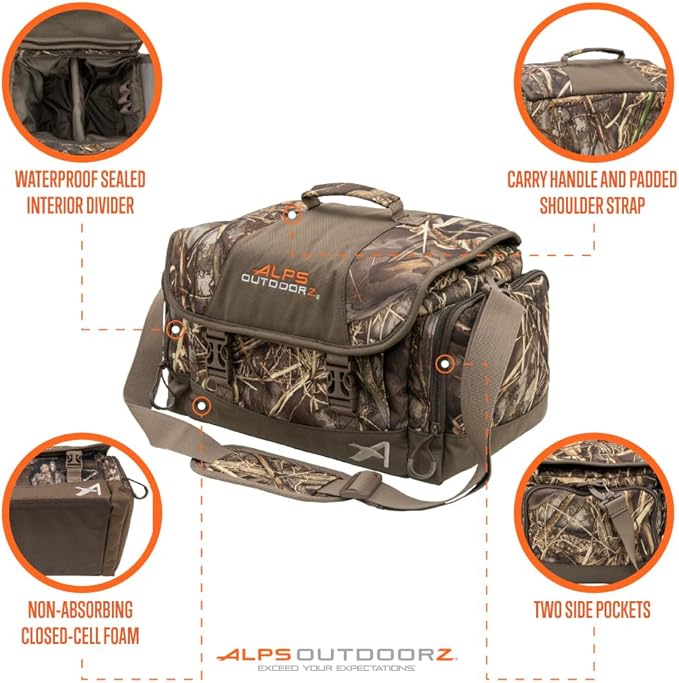 ALPS OutdoorZ Floating Blind Bag - Waterproof Hunting Backpacks for Men, with Non-Absorbing Foam, Interior Divider, Choke Tube Sleeves & Padded Carry Handle