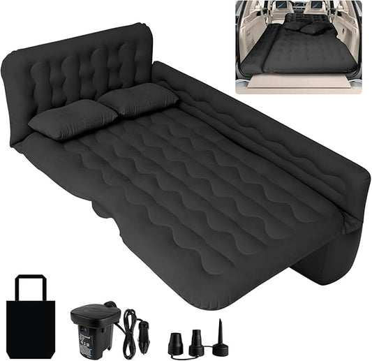SUV Air Mattress Camping Bed - Car Mattress Back Seat Portable Foldable Car Air Bed Sleeping Pad Car Bed Mattress for Sedan Truck