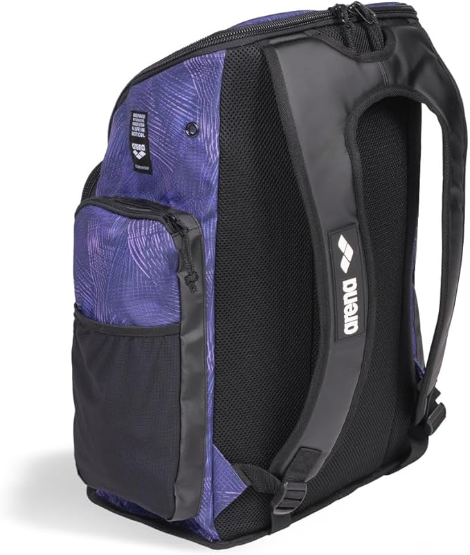 ARENA Spiky III Backpack 45 Swimming Athlete Sports Gym Rucksack Large Training Gear Equipment Swim Bag for Men and Women, 45 Liters, Team Energy Plum
