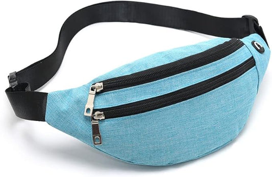 Fanny Pack for Men & Women - Waterproof Waist Bag Pack with Adjustable Strap for Travel Sports Running.