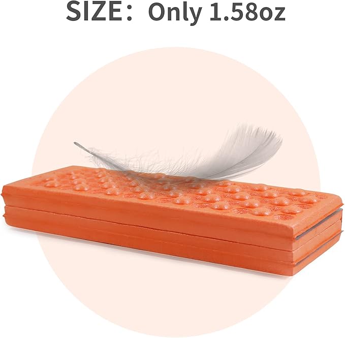 BKS 2PCS Camping Portable Foam Seat Pad, Foldable Z Waterproof Sitting Mat for Outdoor，Green/Blue/Orange……