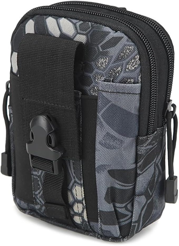 Tactical Molle Pouch, Universal EDC Waist Bag Pouches, Outdoor Belt Bags Gear Tool Gadget Pocket with Cell Phone Holster