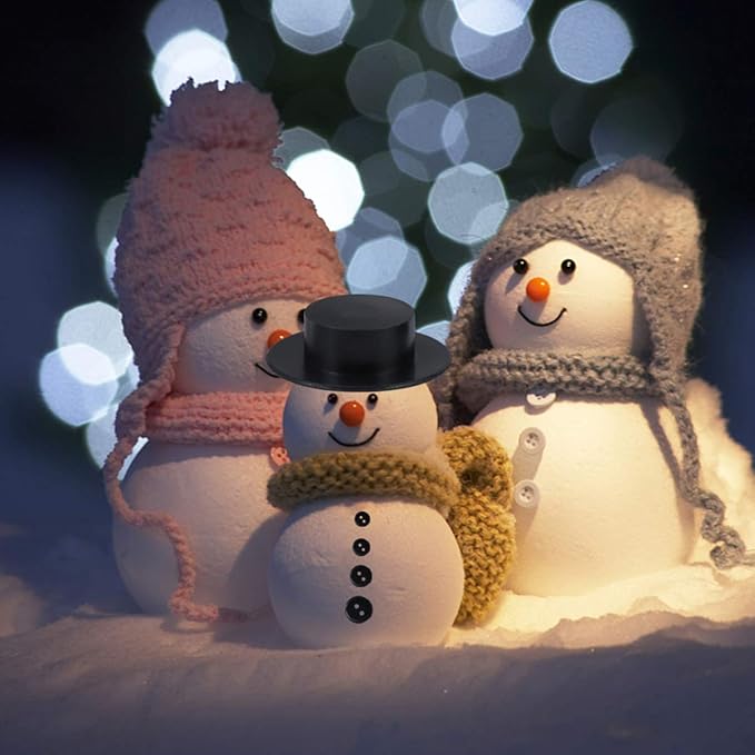 Ciieeo Decked Accessories White 332pcs Snowman Crafts Snowman Craft Kit Build Your Snowman Kit Snowman Craft Supplies DIY Kit with Nativity Accessories