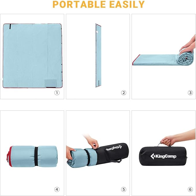 KingCamp Camping Blanket, Waterproof, Sandproof, Portable, Lightweight, Packable, Windproof, Travel-Friendly for Park, Beach, Stadium, Concert, Outdoor