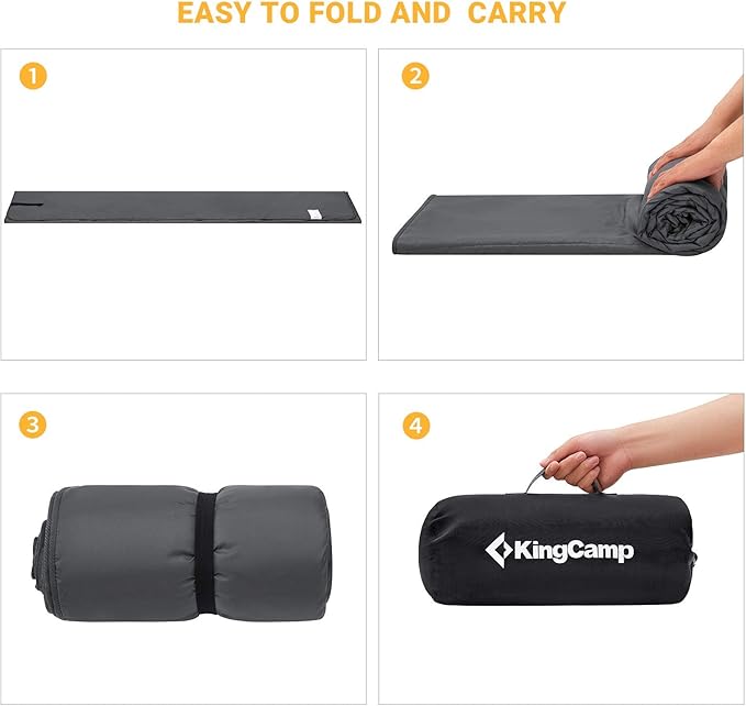 KingCamp Outdoor Picnic Blanket Waterproof Beach Mat for Camping on Grass Foldable Sandproof Beach Blanket Park Hiking Stadium Festivals Dogs 82” x 58”