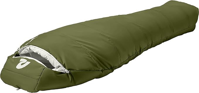 Retrospec Dream Sleeping Bag - 5, 15, 30 Mummy for Camping, Insulated Cold Weather, Lightweight Stuff Sack, Water-Resistant, Adjustable Draw Cords, Adult