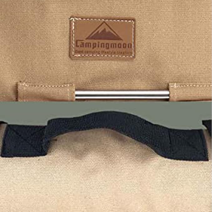 Campingmoon Tent Storage Bag,Can Holds 20 of The Long Tent Stakes,Thickened Canvas Can Withstand Tent Stakes Heavy Duty, B-126