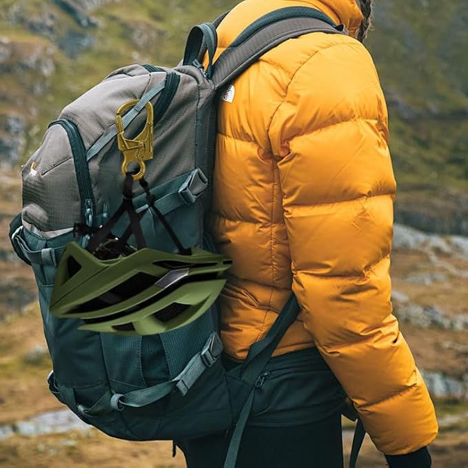 Ahiller Muscular Carabiner Hook，3.1" Alloy Thick Keychain Clip for Man, Outdoor Camping, Hiking Accessories, Key Ring