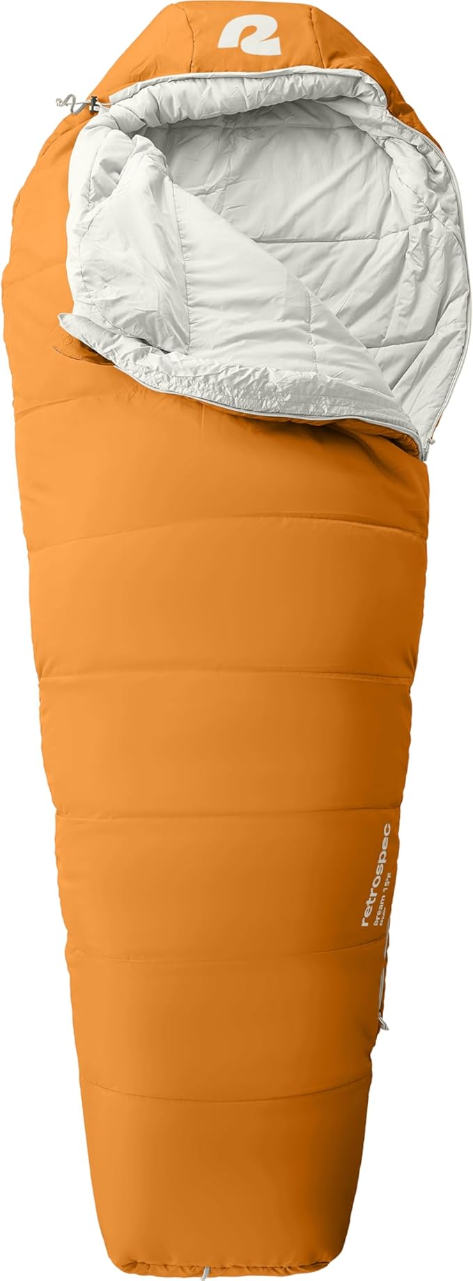 Retrospec Dream Sleeping Bag - 5, 15, 30 Mummy for Camping, Insulated Cold Weather, Lightweight Stuff Sack, Water-Resistant, Adjustable Draw Cords, Adult