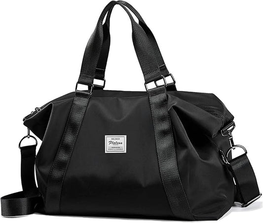 Travel Duffel Bag,Sports Tote Gym Bag,Shoulder Weekender Overnight Bag for Women