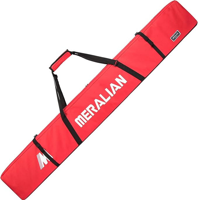 Padded Ski Bag,Waterproof Full Padded Single Ski Travel Bag with Adjustable Shoulder Strap.