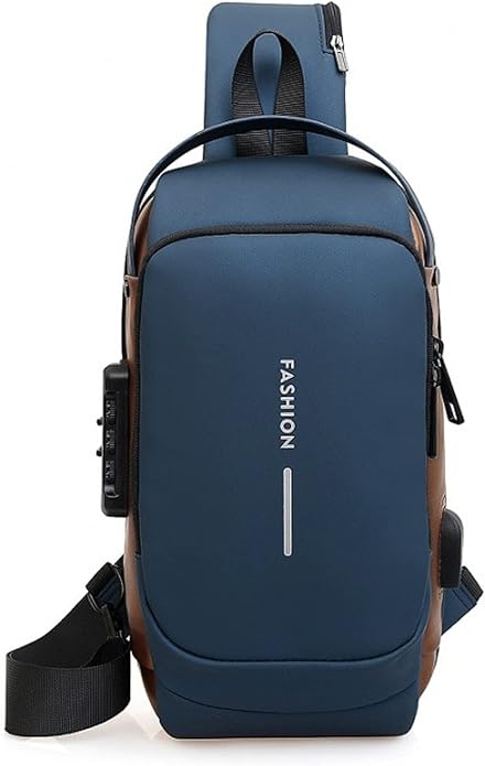 Anti-theft Chest Bag Business Shoulder Bags Satchel Bag with USB