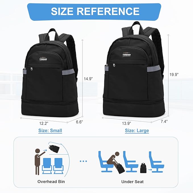 coofay Black Gym Backpack For Women Men Travel Backpack With Shoe Compartment Waterproof Sports Bag Gym Bag Dance Backpacks For Dancers
