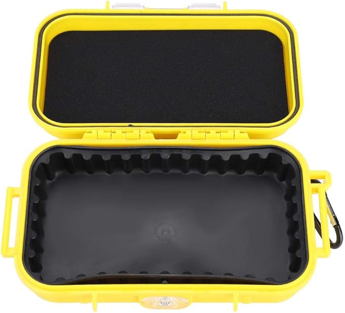 Tbest Waterproof Dry Box Airtight Outdoor Shockproof Storage Case Multipurpose Carry Box Container Inner Rubber Pad Detachable 4 Colors
