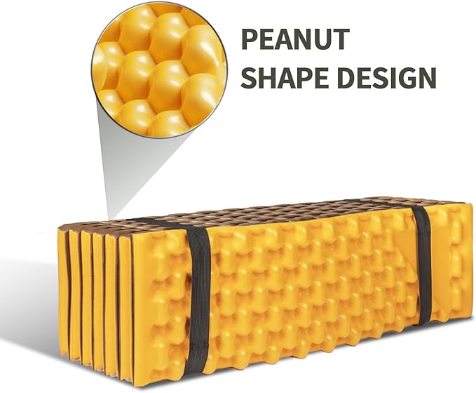 Foam Camping Pads for Hiking, Ultralight Closed Cell Mattress, Waterproof Soft Mat for Adults, Wide Picnic Yoga Mats, Folding Sleeping Pad for Outdoor Backpacking