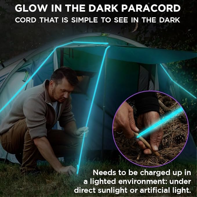 TECEUM Heavy Duty Rope 1000 – 1000ft / 200ft / 100ft / 50ft – 40+ Colors – Utility Rope for Survival & Camping Gear – Nylon String, Camping Rope, para Cord, Utility Nylon Rope, Tent Cord