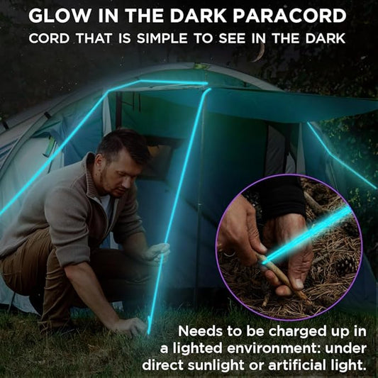 TECEUM Heavy Duty Rope 1000 – 1000ft / 200ft / 100ft / 50ft – 40+ Colors – Utility Rope for Survival & Camping Gear – Nylon String, Camping Rope, para Cord, Utility Nylon Rope, Tent Cord