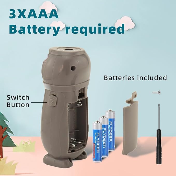 4 Pack Small Mini LED Flashlights for Kids - Cute Small Animal Flashlight - 2 in 1 Camping Lantern Flashlight - Christmas Gifts Stocking Stuffers for Boys Girls