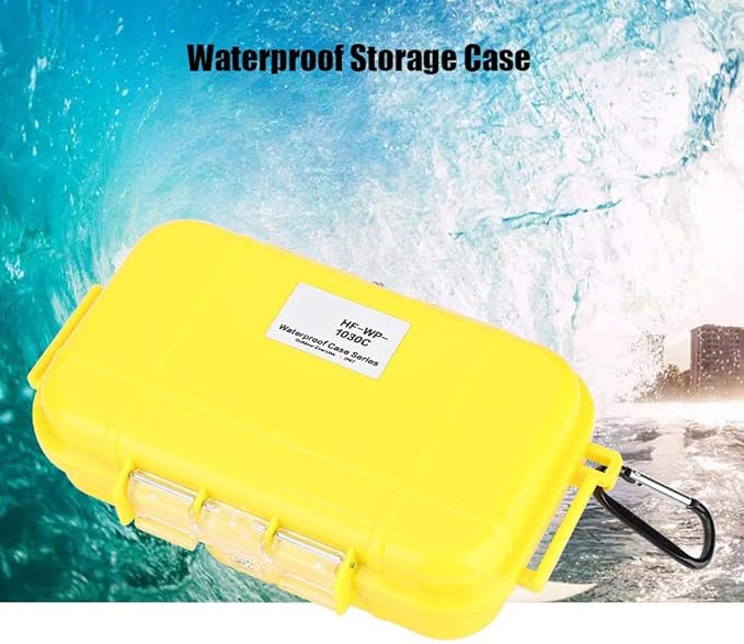 Tbest Waterproof Dry Box Airtight Outdoor Shockproof Storage Case Multipurpose Carry Box Container Inner Rubber Pad Detachable 4 Colors