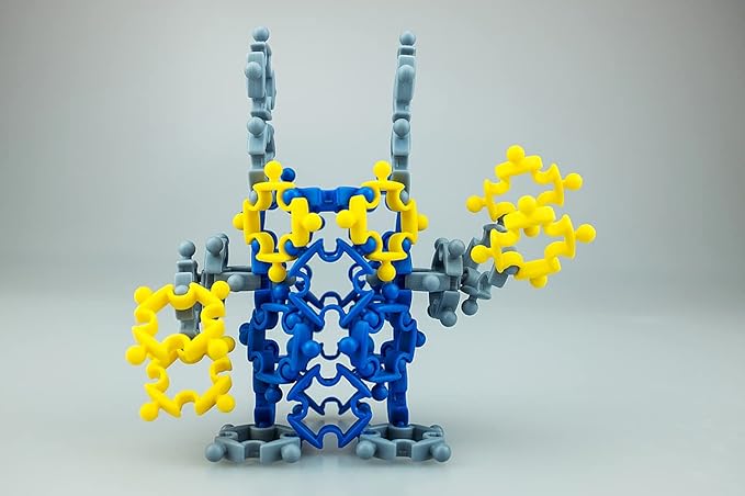 Robot (90 pcs) Eco-Friendly 4D STEM Educational Building Toy for Creative Kids | Party Activity | Gift Idea | Portable | Travel-Friendly | Durable | Hours of Fun | Build Up Your Own