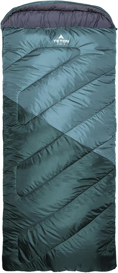 Teton Celsius XXL Sleeping Bag, Cold Weather Sleeping Bags for Adults and Kids, Camping Made Easy and Warm. Compression Sack Included, 35F, 25F, 0F, 20F Degree