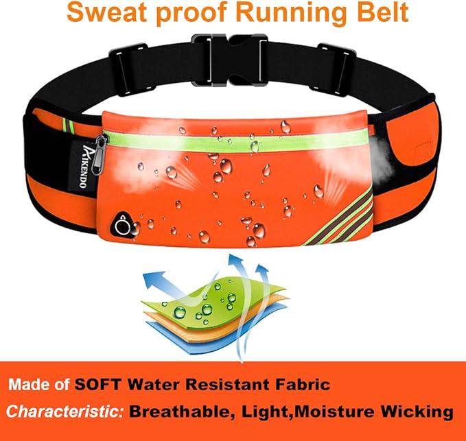 Belt Bag Fanny Pack, Gear Running Belt Waist Bag,Travel Money Belt Cell Phone Holder for Gym,Workout, Fitness, Exercise, Hiking, Cool Gifts ideas for Runners Mom Father Christmas