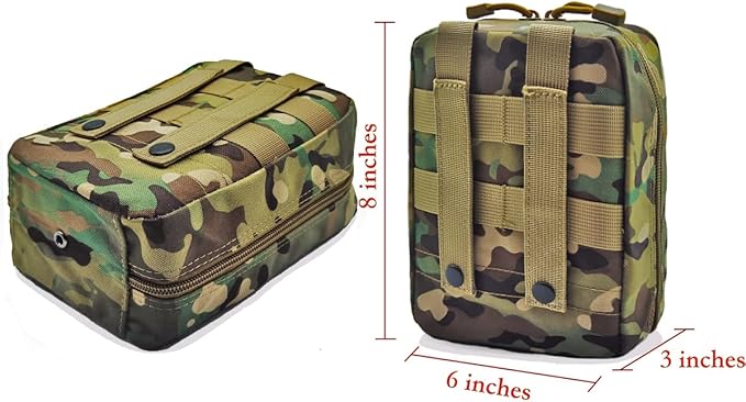 Carlebben EMT Pouch MOLLE Ifak Pouch Tactical MOLLE Medical First Aid Kit Utility Pouch