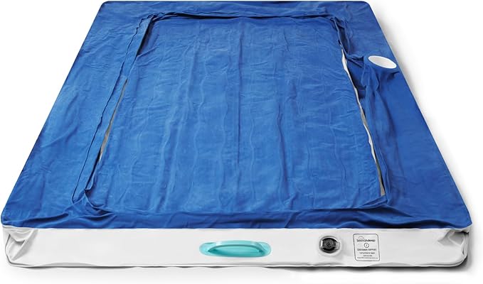 SoundAsleep Dream Series Kids Air Mattress with High Speed External Pump - Extra Tall Safety Bumpers - Portable, Toddler Blow up Bed for Kids - Inflatable Toddler Air Mattress for Home and Camping