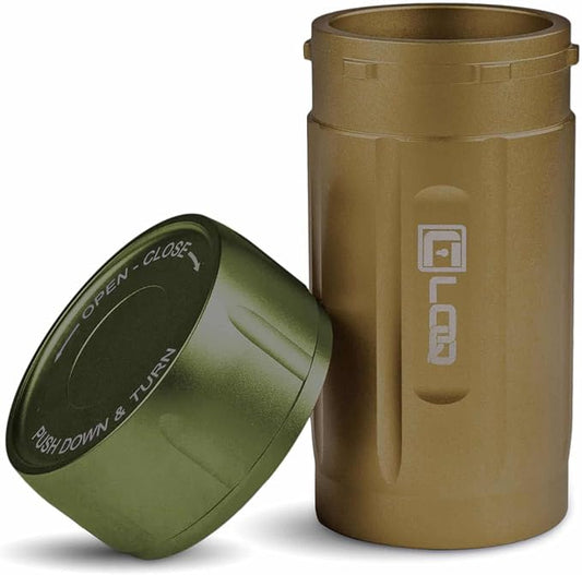 EDC120 Rugged Waterproof EDC Survival Tactical Storage Container, Zytel