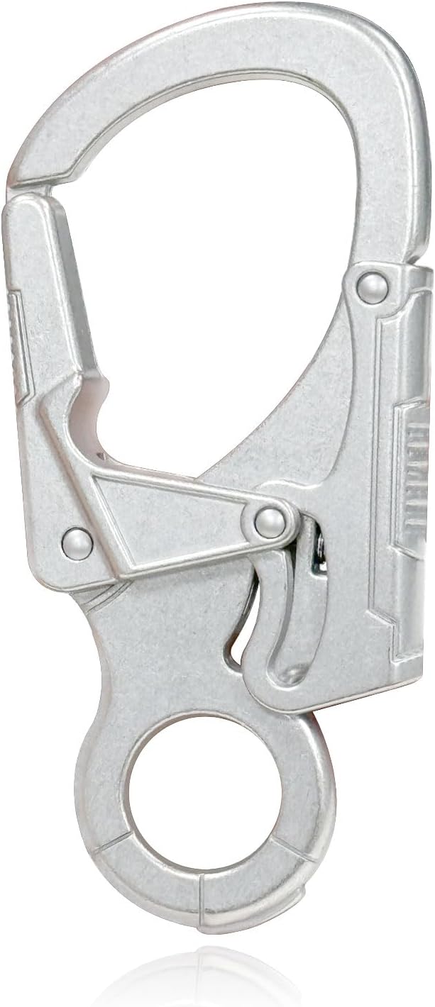 Ahiller Muscular Carabiner Hook，3.1" Alloy Thick Keychain Clip for Man, Outdoor Camping, Hiking Accessories, Key Ring