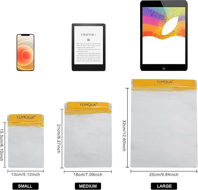 Clear Waterproof Bags, Water Tight Cases Pouch Dry Bags for Camera Mobile Phone Maps Pouch Kayak Military Boating Document Holder