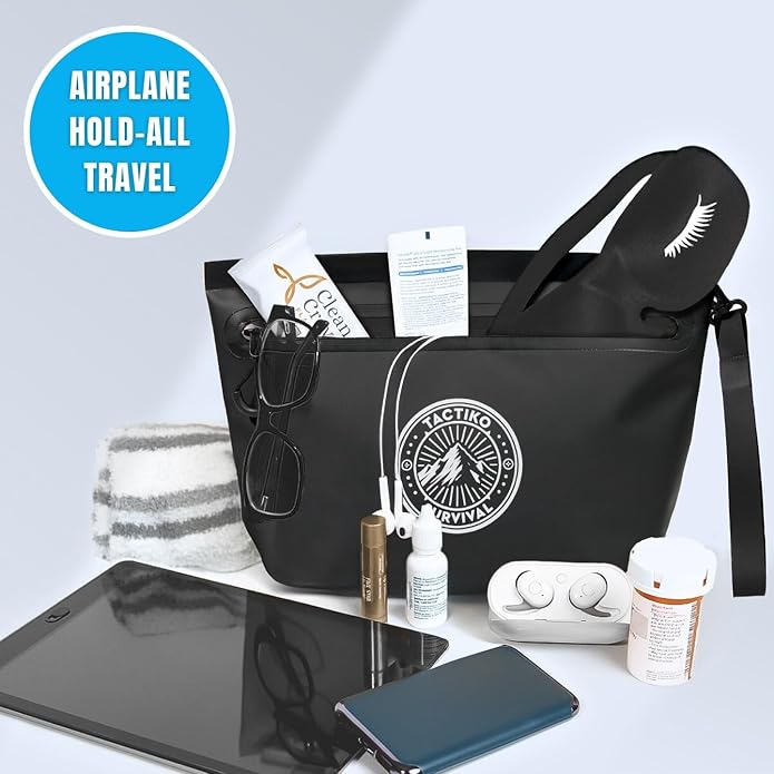 Tactiko Heavy-Duty 2L Splash Water Resistant Zipper Pouch - Hold-All Organizer for Dry Bags, Travel Bags