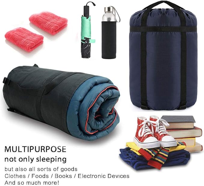 Compression Stuff Sack, 24L/36L/46L Sleeping Bags Storage Stuff Sack Organizer Waterproof Camping Hiking Backpacking Bag for Travel - Great Sleeping Bags Clothes Camping