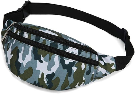 Fanny Pack for Men & Women, Fashion Waterproof Waist Packs with Adjustable Belt, Casual Bag Bum Bags for Travel Sports Running.
