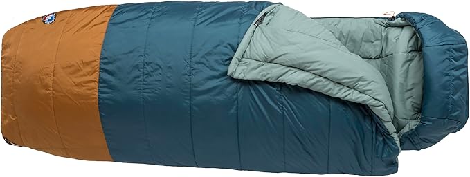 Big Agnes Echo Park Sleeping Bag - Extra Roomy Deluxe Comfort, 0°/25°/35° - Padlok Sleep System for Sleeping Pad Attachment