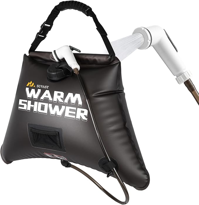 Solar Showers,3rd Generation Outdoor Shower Bag,A Model of Durability,4 Gallon/15L- Portable Shower for Camping,Camp Shower kit with hot Water.