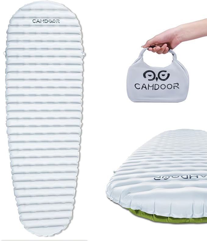 Self Inflating Sleeping Pad for Camping with Inflating Bag, Compact Lightweight Camping Mat, Outdoor Backpacking Hiking Traveling Airpad Camping Air Mattress