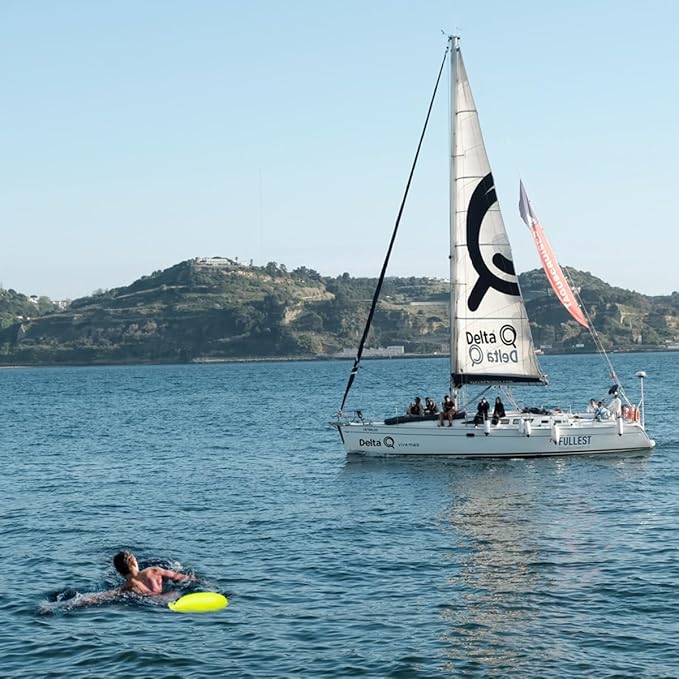 Swim Buoy for Open Water, High-Visibility Swim Safety Float Waterproof Dry Bag for Swimmers Triathletes Kayakers Snorkelers, Swimming Open Water Buoy for Safer Swim Training