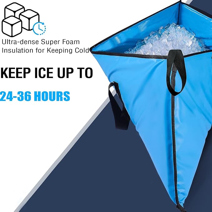 Buffalo Gear Insulated Fish Cooler Bag 40x18in 48x18in Leakproof Kill Bag Portable Waterproof Keep Ice Cold More Than 24 Hours