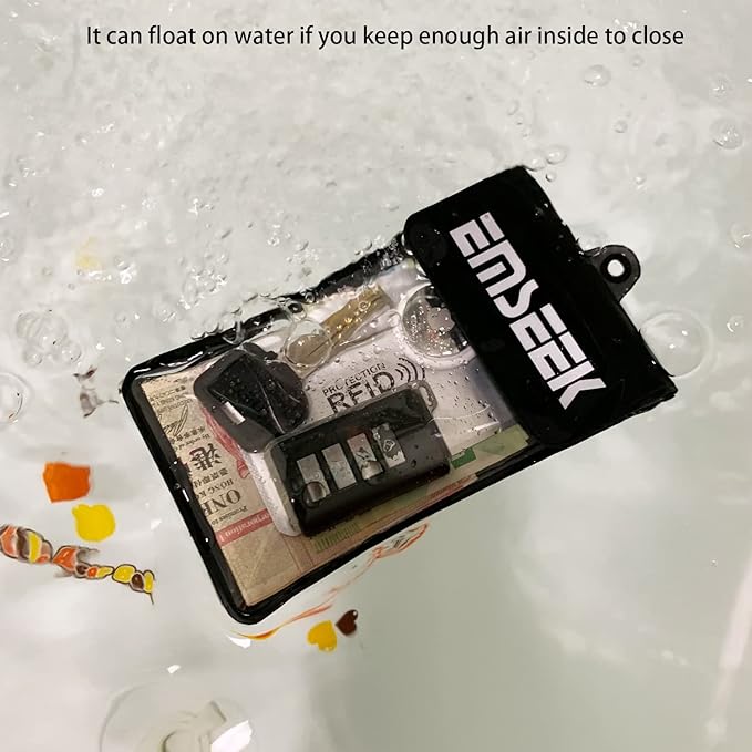 Armband Waterproof wallet Floating Surf Car Key Fob Case Beach dry bag ankle Waterproof Pouch Holder For GPS Key Money Credit Vaccine Card Driver License ID Badge (Light Green)