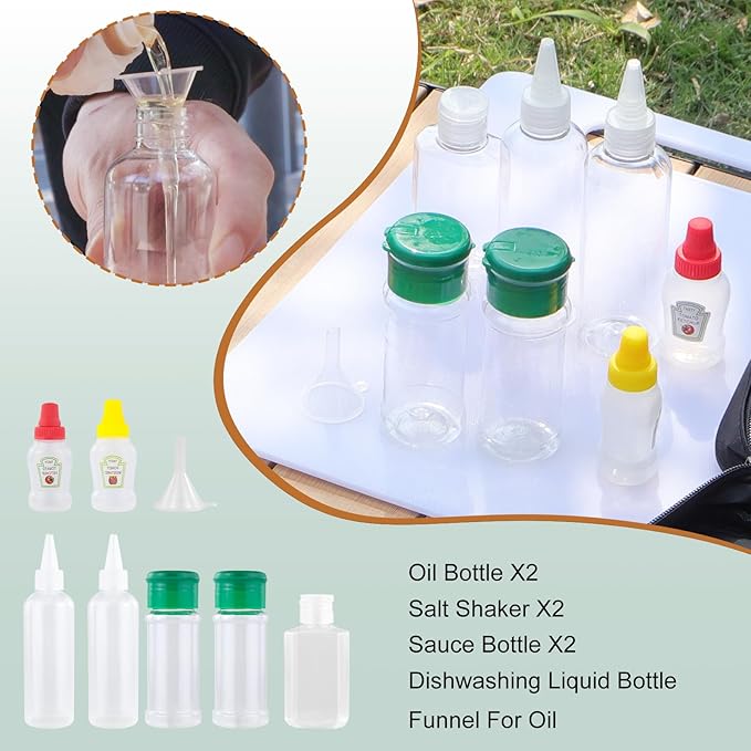 Camping Cooking Utensils Cookware Set for Outdoor - Hanging Organizer + Nonstick Wooden Spatula Kitchen Kit, Camping, RV & Campfire Essentials