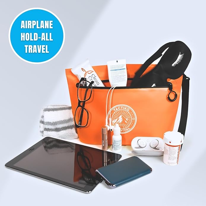 Tactiko Heavy-Duty 2L Splash Water Resistant Zipper Pouch - Hold-All Organizer for Dry Bags, Travel Bags