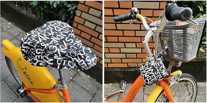 Tainada Water Resistant Bike Seat Bicycle Rainproof Dustproof Saddle Cover with Portable Storage Bag