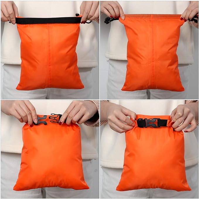 Shappy 6 Pcs Waterproof Dry Bag Set 6 Sizes Lightweight Sacks and Long Adjustable Shoulder Strap Outdoor Water Proof Keep Gear Dry Bag Stuff Sacks for Backpacking, Boating, Hiking, Camping (Colors)