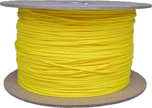 BORED? PARACORD! Nylon Micro Cord - 125 or 1000 Foot Spool Options - 70+ Colors and Patterns - 1.18mm Cord