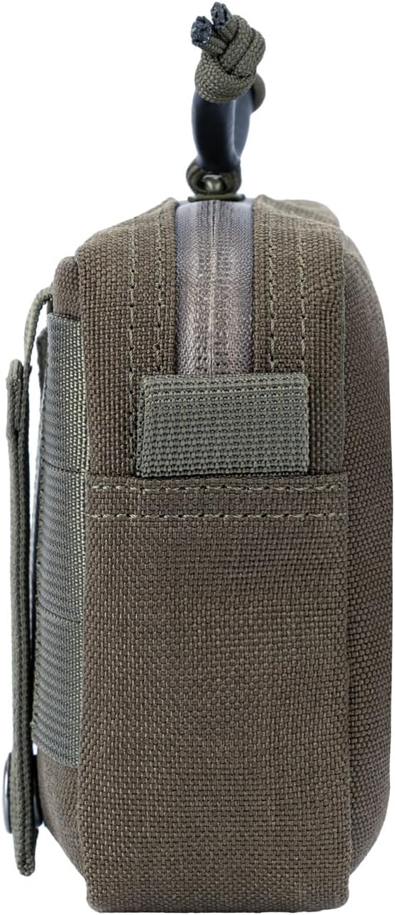 Tactical Belt Pouch EDC Waist Bag MOLLE Admin Pocket Modular Medical Kit Organizer Phone Holster Vest Pack Nylon Utility Zipper Wallet Small Gear Tool Carrier for Men Women Camping Hiking