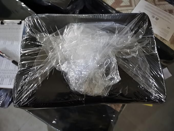 Capslpad 8Ft Round Outdoor Rug for Patios Clearance Reversible Mat Plastic Straw Patio Rugs Lightweight RV Camping Mat Circle Outside Area Rug Carpet for Balcony Deck Trailer Picnic BBQ, Grey