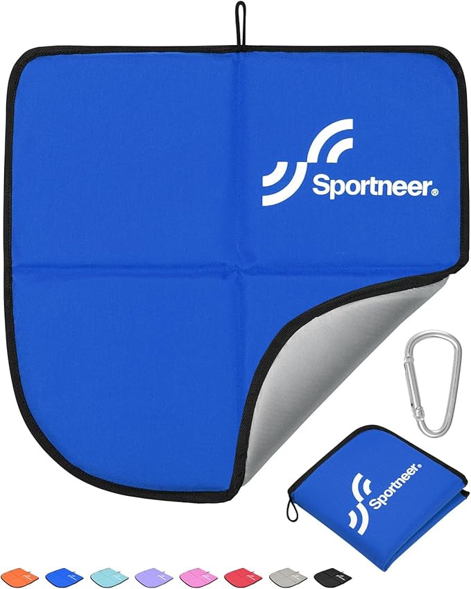 Sportneer Sitting Pad, Sit Pads for Backpacking Portable Camping Sit Pad Waterproof Folding Pad Stadium Seat Pad for for Camping Picnics Hiking